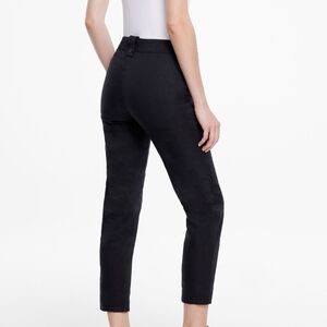 Sarah Pacini Yumiko Black Linen Pants Size 1